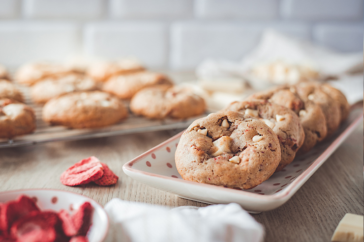 jahodové cookies