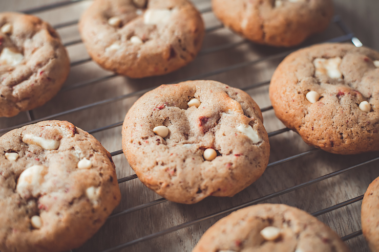 jahodové cookies